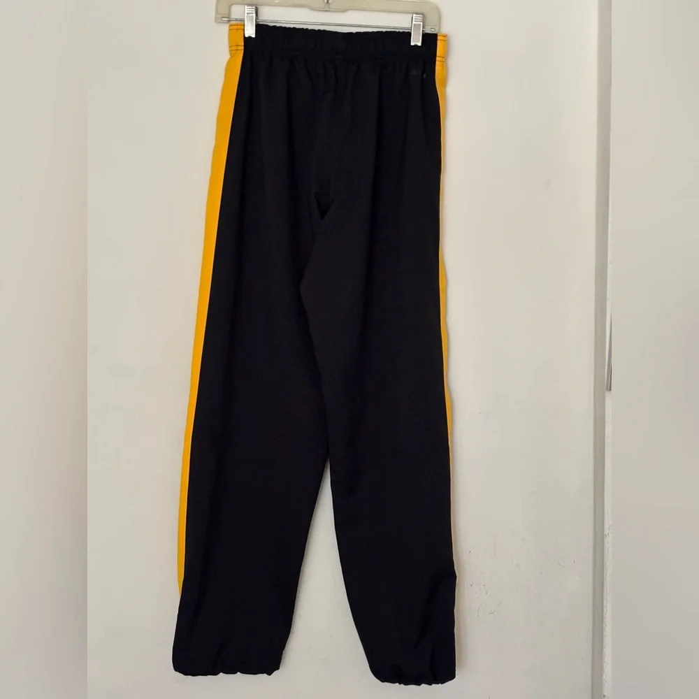 Nike Black and Yellow Sweatpants with Elastic Cuffs